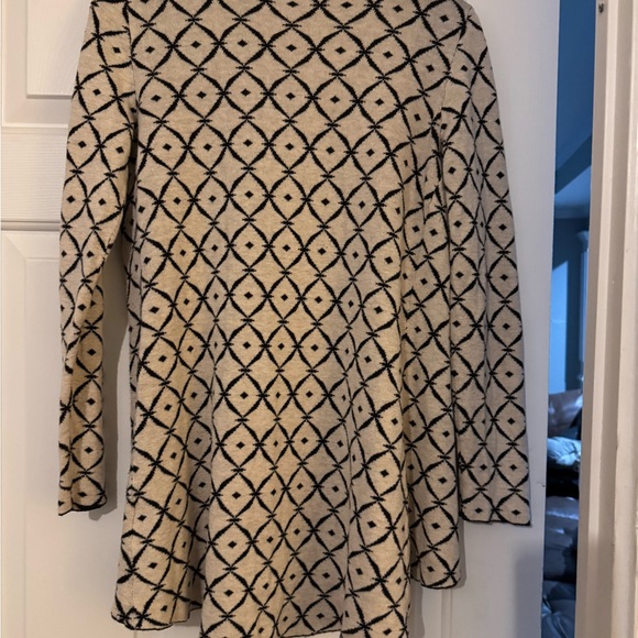 Belldini Cream and Black Cardigan with Yellow Accents - Picture 6 of 7